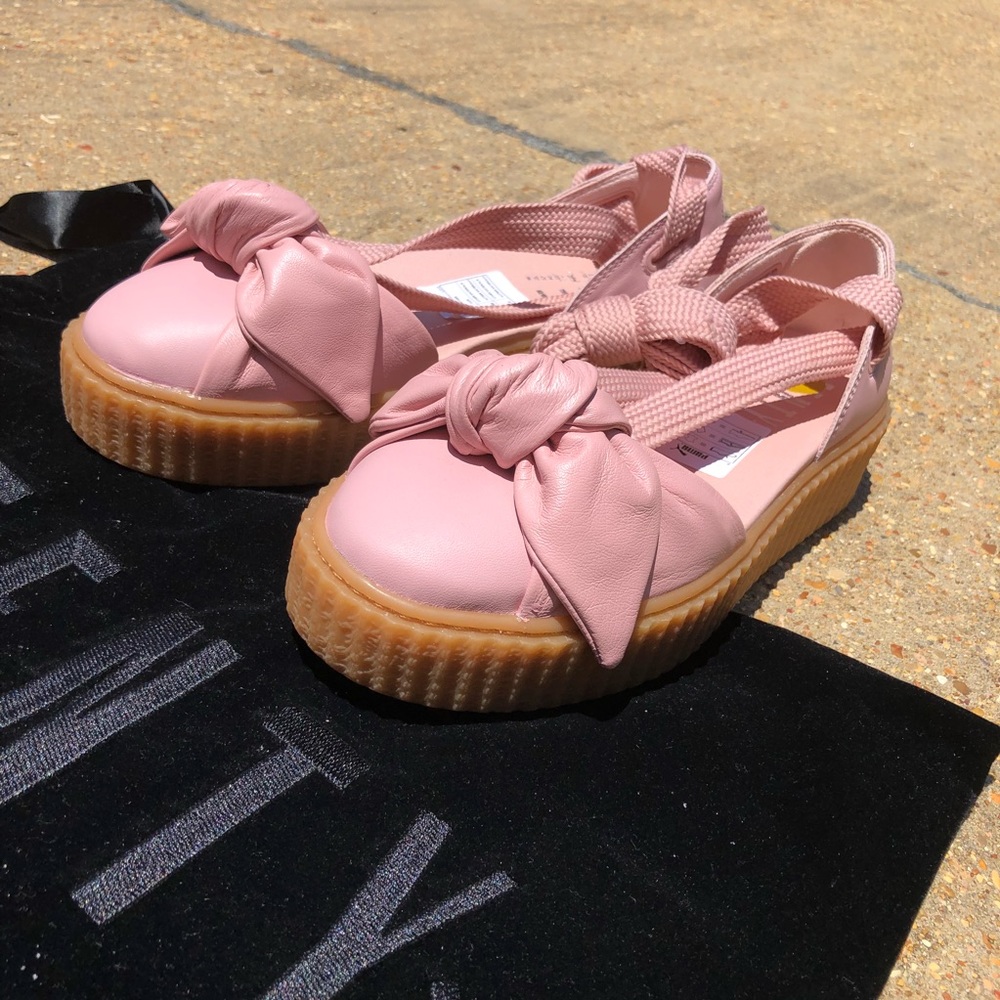 NTW blush pink Fenty by Rihanna Puma creepers